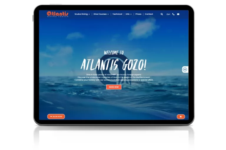 Atlantis Diving Web Design