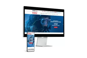Scuba dive shop website design and booking system